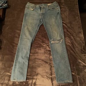 All Saints Distressed Pistol Denim 34x32